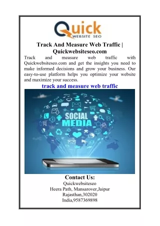 track and measure web traffic quickwebsiteseo