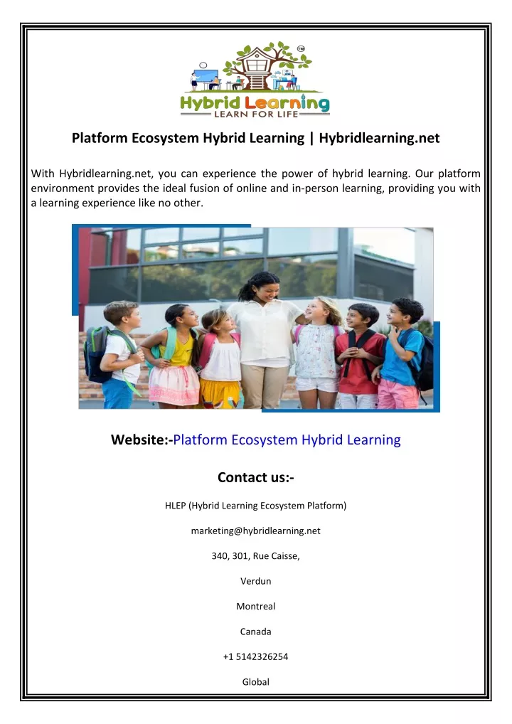 platform ecosystem hybrid learning hybridlearning