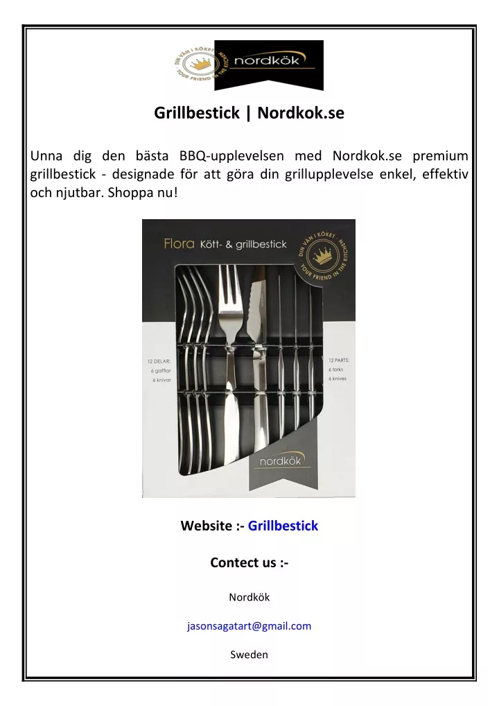 grillbestick nordkok se