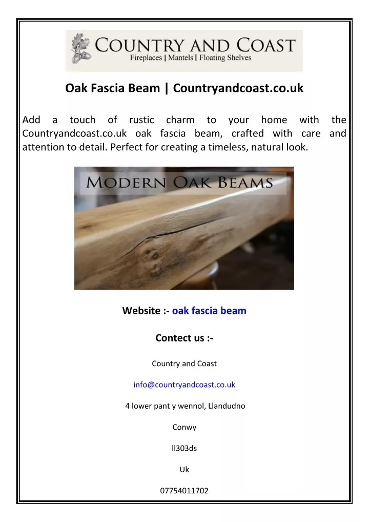 oak fascia beam countryandcoast co uk