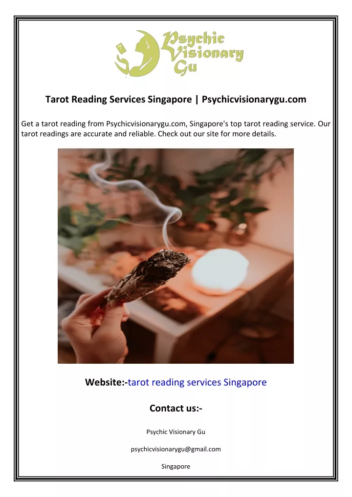 tarot reading services singapore