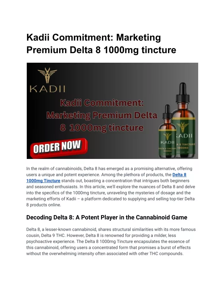 kadii commitment marketing premium delta 8 1000mg