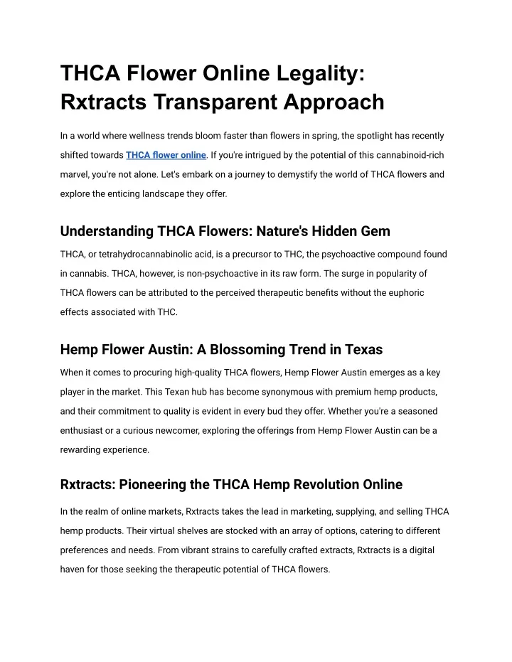 thca flower online legality rxtracts transparent