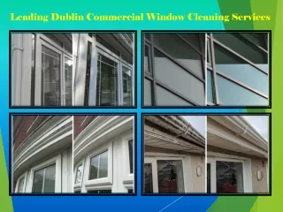 Leading Dublin Commercial Window Cleaning Services