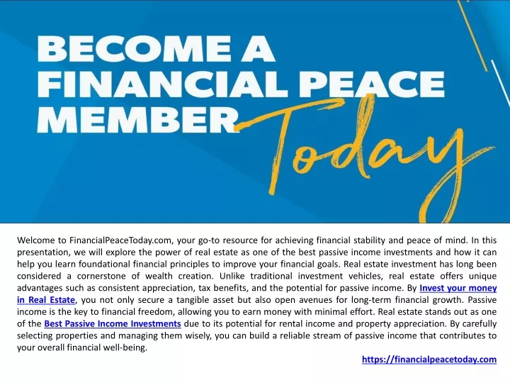 welcome to financialpeacetoday com your