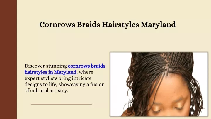 cornrows braids hairstyles maryland