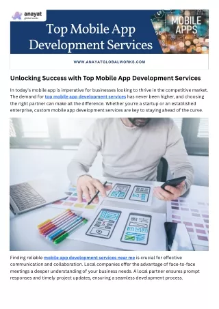 Top Mobile App Development Services