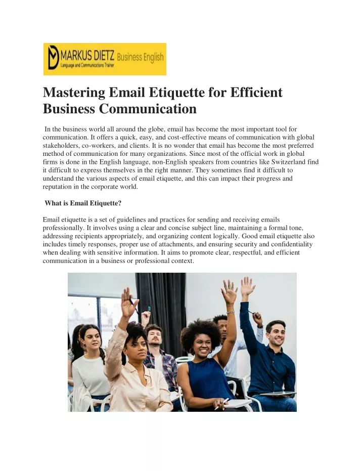 mastering email etiquette for efficient business