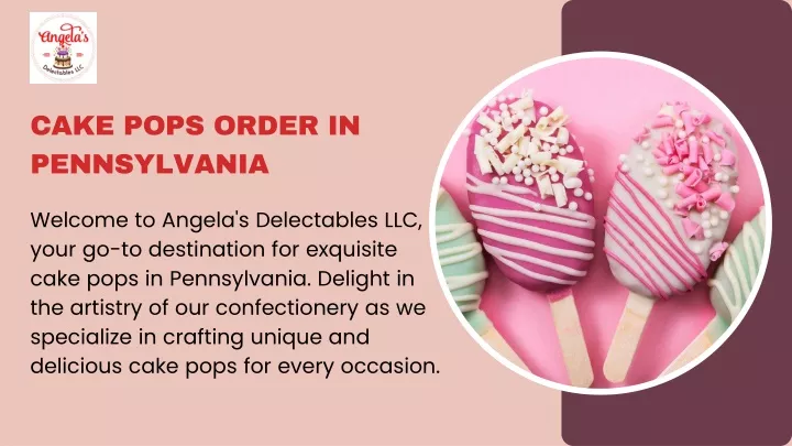 cake pops order in pennsylvania