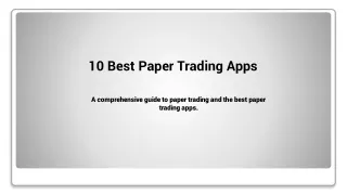 Master Your Skills Virtually: Best Paper Trading App in India Unveiled