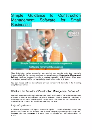 simple management businesses