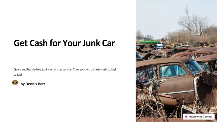 get cash for your junk car