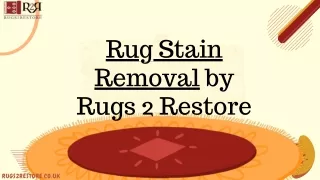 Rug Stain Removal by Rugs 2 Restore