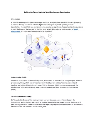 building the future exploring web3 development