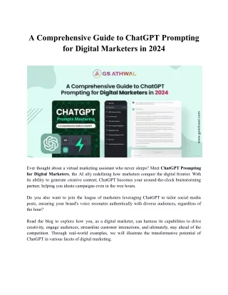 Navigating the Future: ChatGPT's Insights and Trends for Digital Marketers in 20