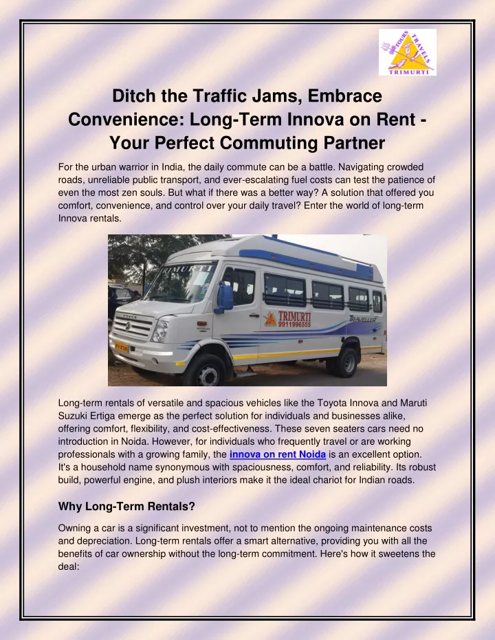 ditch the traffic jams embrace convenience long