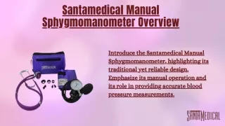 Santamedical Adult Deluxe Aneroid Sphygmomanometer