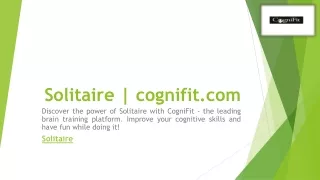 Solitaire | cognifit.com