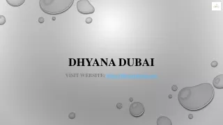 DHYANA DUBAI- Yoga Downtown