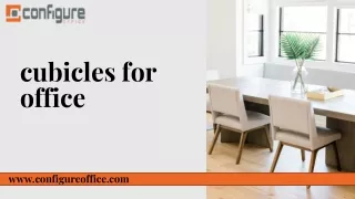 Elevate Your Workspace with Configure Office's Cubicles for Office