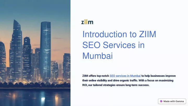 introduction to ziim seo services in mumbai