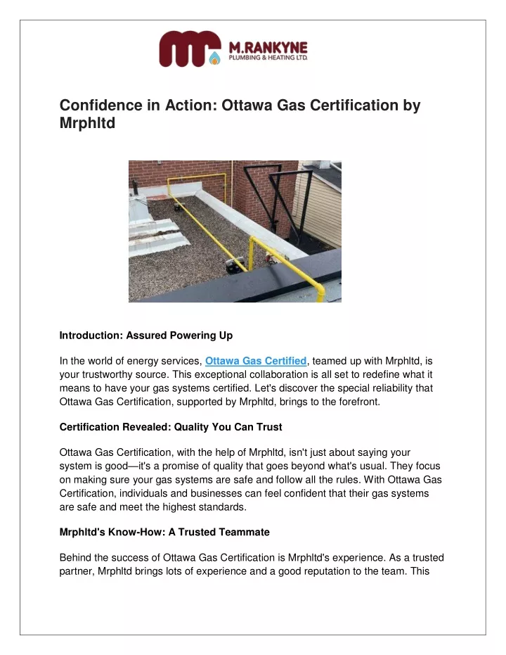 confidence in action ottawa gas certification