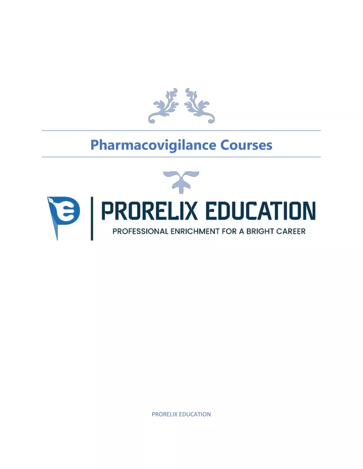 pharmacovigilance courses