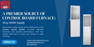 A Premier Source of Control Board Furnace Shop Webb Supply