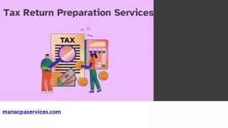 Expert Tax Return Preparation Services | MANA CPA Services