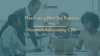 Tax Preparer with Answers! Accounting, CPA