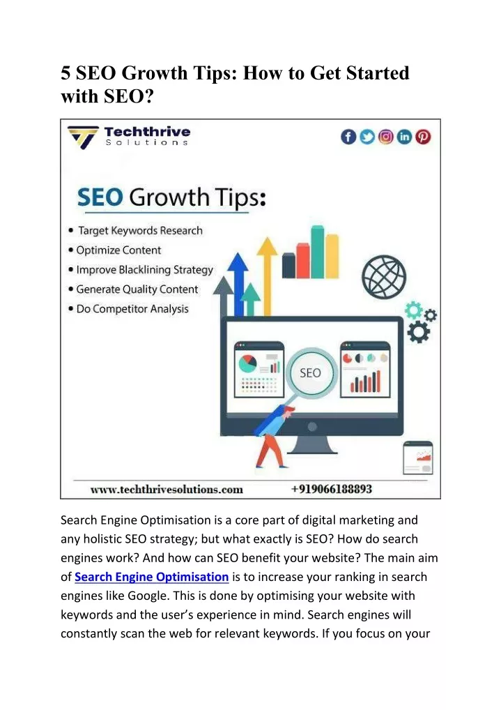 5 seo growth tips how to get started with seo