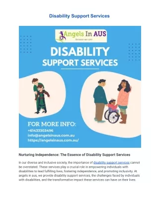 disability support services