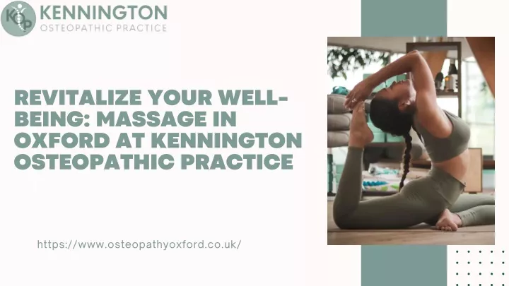revitalize your well being massage in oxford