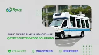 Transportation scheduling software