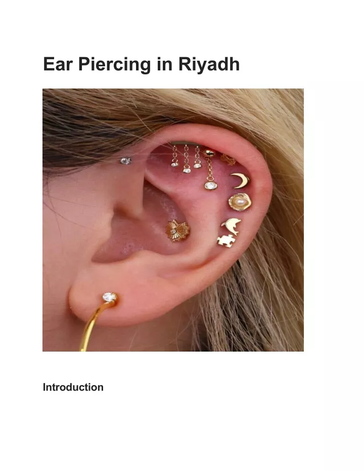 ear piercing in riyadh