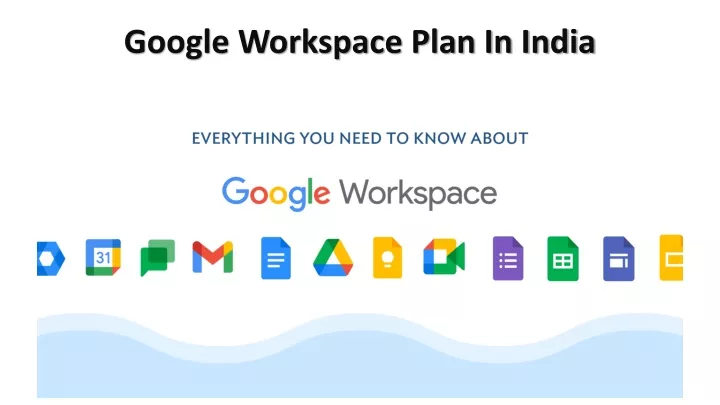 google workspace plan in india