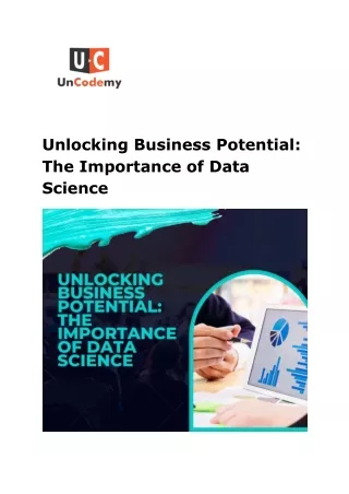 Unlocking Business Potential_ The Importance of Data Science