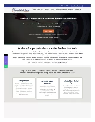 Workers Compensation Insurance For Roofers New York