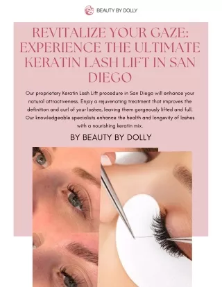 Revitalize Your Gaze: Experience the Ultimate Keratin Lash Lift in San Diego