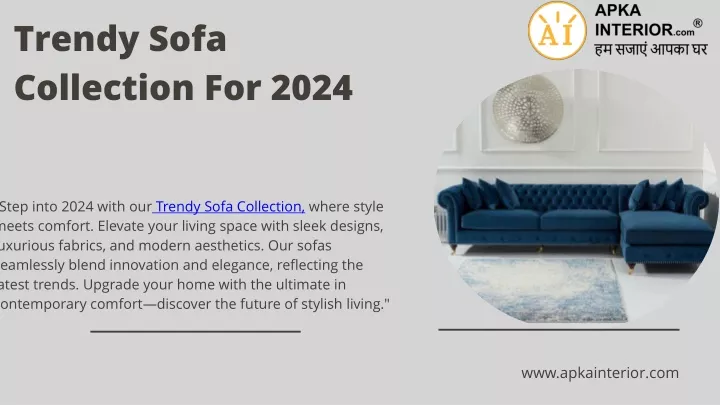 trendy sofa collection for 2024