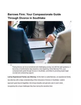 Barrows Firm_ Your Compassionate Guide Through Divorce in Southlake