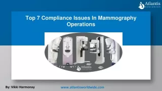 Top 7 Compliance Issues In Mammography Operations