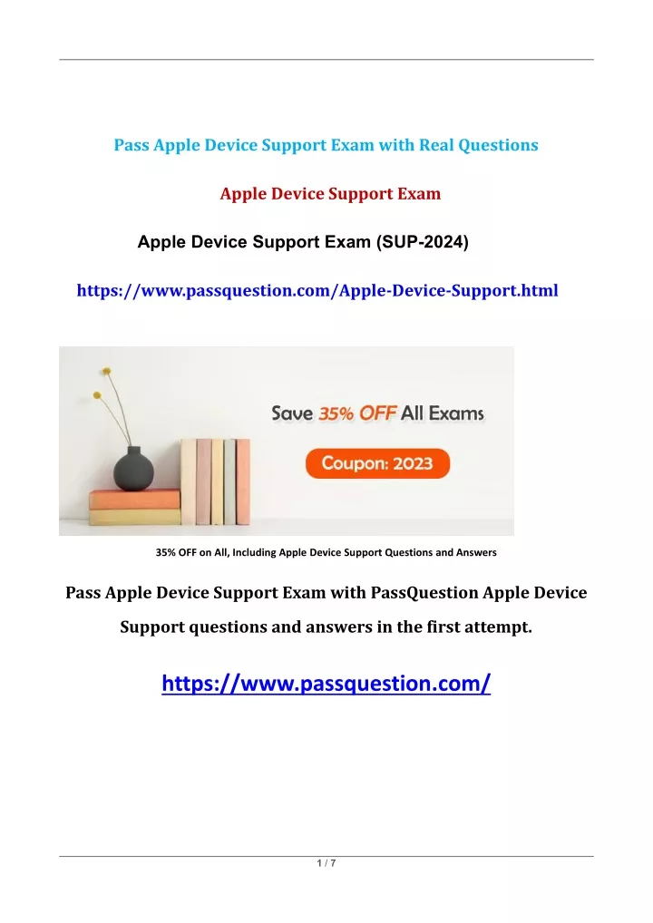 pass apple device support exam with real questions
