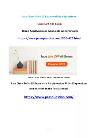 pass cisco 500 425 exam with real questions