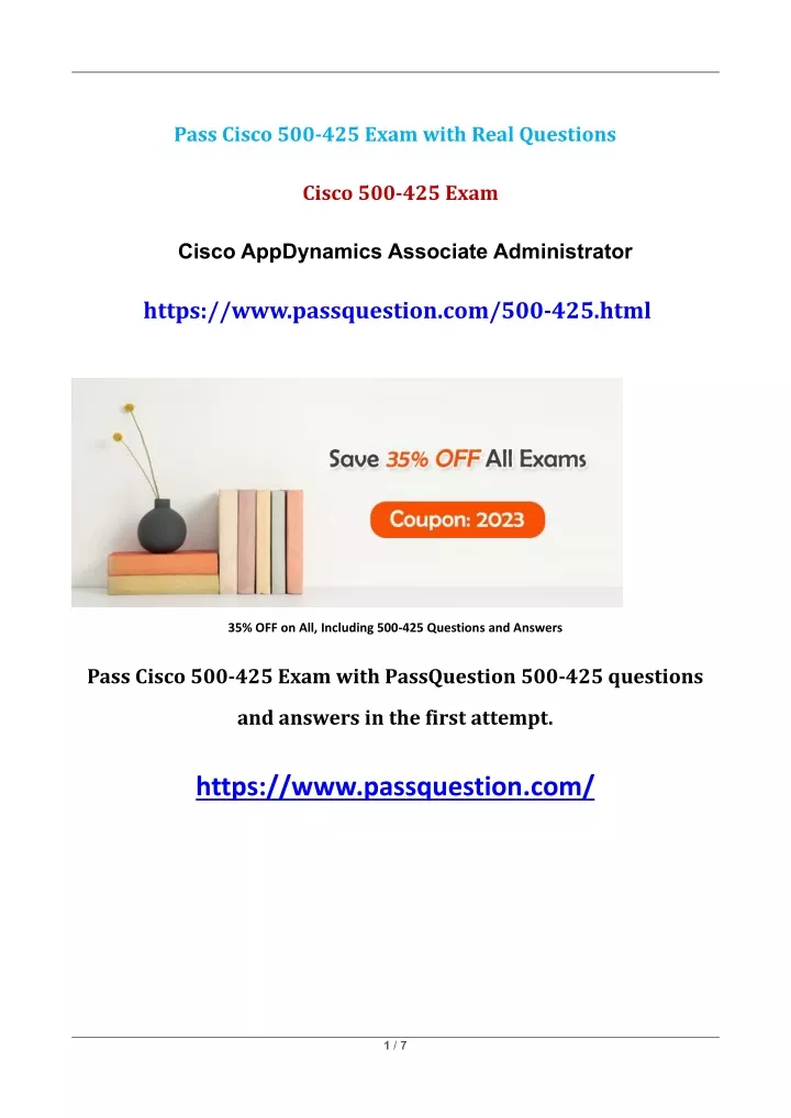 pass cisco 500 425 exam with real questions