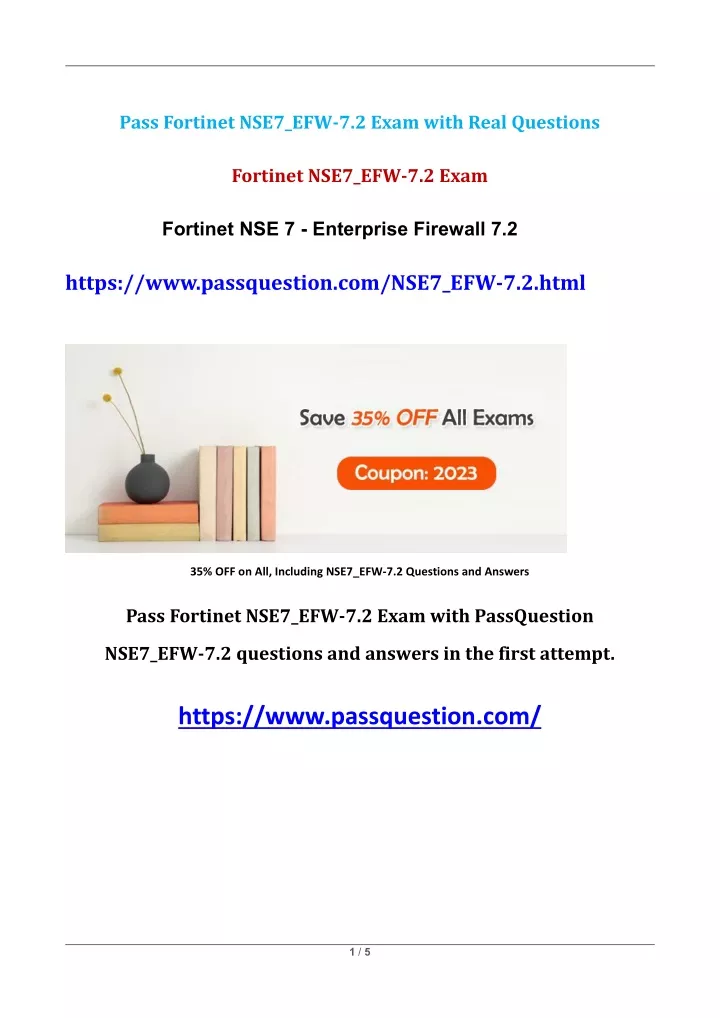 pass fortinet nse7 efw 7 2 exam with real