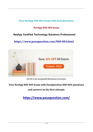 pass netapp ns0 004 exam with real questions