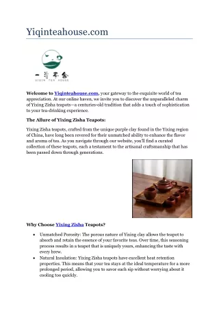 yiqinteahouse com