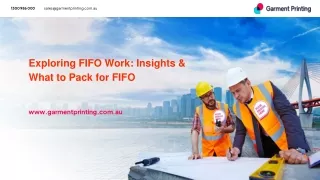 exploring fifo work insights what to pack for fifo