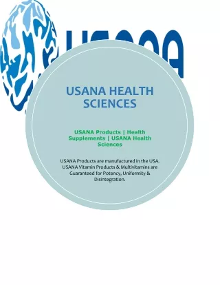 USANA HEALTH SCIENCES